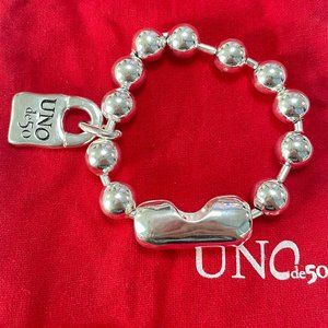 UNO De 50 Bracelet-SNOWFLAKE Bracelet Unisex bracelet decorated